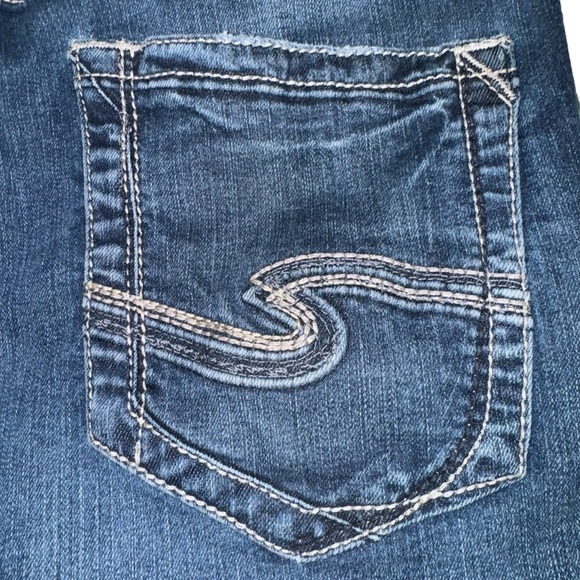 Silver Jeans Co Eddie Jeans Men’s Size 34X34 Blue Relaxed Tapered Cut Dark Wash - Picture 4 of 12
